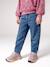 Jean balloon fille bleu moyen+denim bleached 2 - vertbaudet enfant 