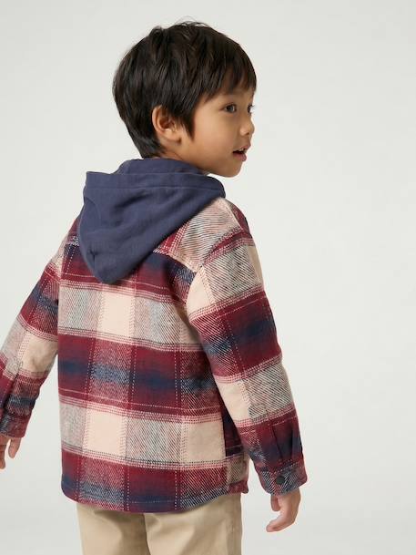 Chemise à capuche garçon bordeaux 7 - vertbaudet enfant 