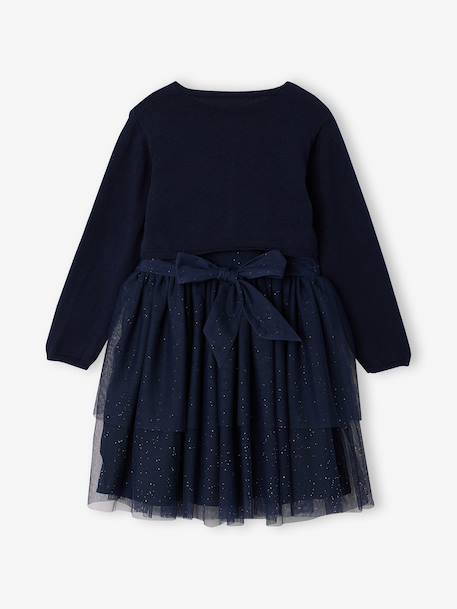 Ensemble robe et gilet enfant fille marine 9 - vertbaudet enfant 