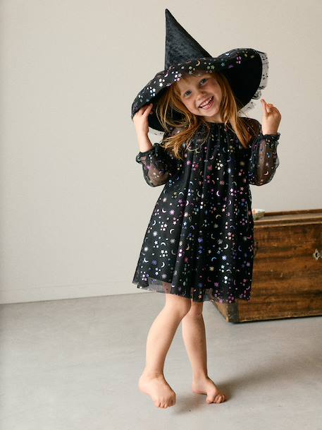 Déguisement de sorcière Halloween noir 1 - vertbaudet enfant 