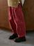 Pantalon velours balloon fille vieux rose 1 - vertbaudet enfant 