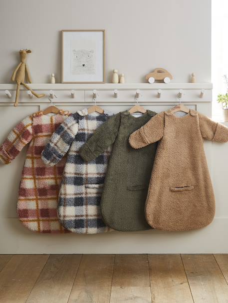 Combinaison de transport en polaire beige+vert 9 - vertbaudet enfant 
