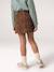 Jupe fille camel+marine+mauve 7 - vertbaudet enfant 