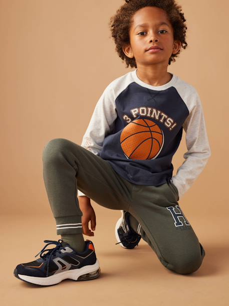 T-shirt motif ballon en relief garçon manches raglan contrastées bleu nuit 7 - vertbaudet enfant 