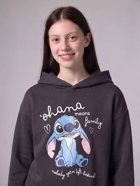 Sweat à capuche Lilo et Stitch fille anthracite 5 - vertbaudet enfant 