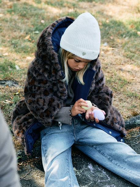 Parka réversible enfant fille kaki+marine 17 - vertbaudet enfant 