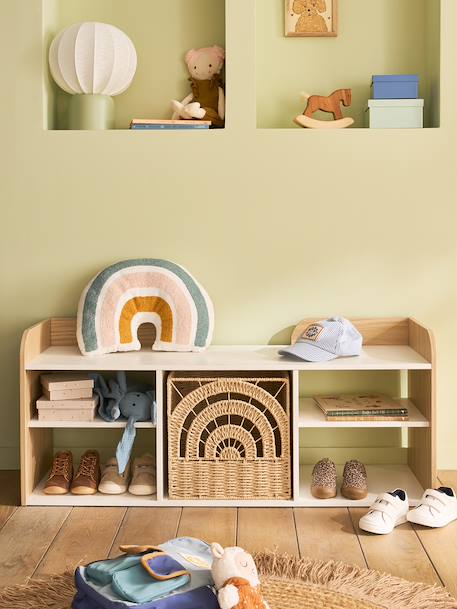 Banc de rangement 3 compartiments YEL blanc 5 - vertbaudet enfant 