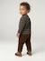 Pantalon bébé en velours côtelé bleu grisé+caramel+lichen+marron 18 - vertbaudet enfant 