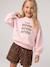 Sweat fille col rond mauve+rose pâle 10 - vertbaudet enfant 