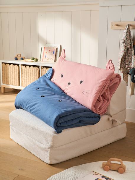 Sac de couchage Chat, avec coton recyclé rose 5 - vertbaudet enfant 