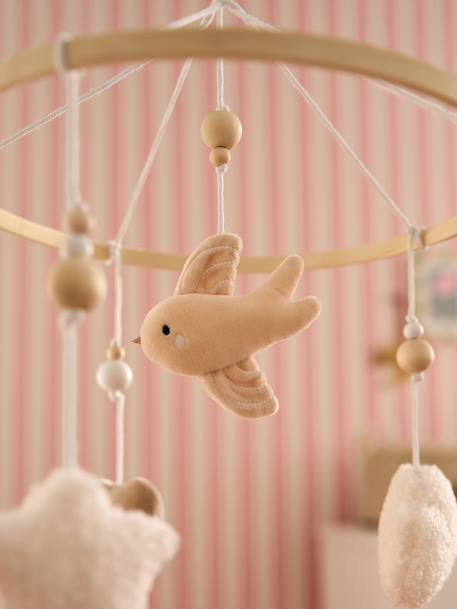 Mobile musical en bois et rotin beige 2 - vertbaudet enfant 