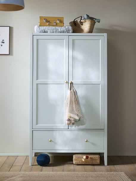 Armoire 2 portes PARISIENNE vert de gris 7 - vertbaudet enfant 