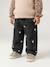 Jean large bébé fille petits coeurs brodés denim gris+stone 4 - vertbaudet enfant 