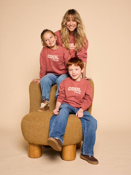 Sweat de noël enfant capsule famille terracotta 2 - vertbaudet enfant 