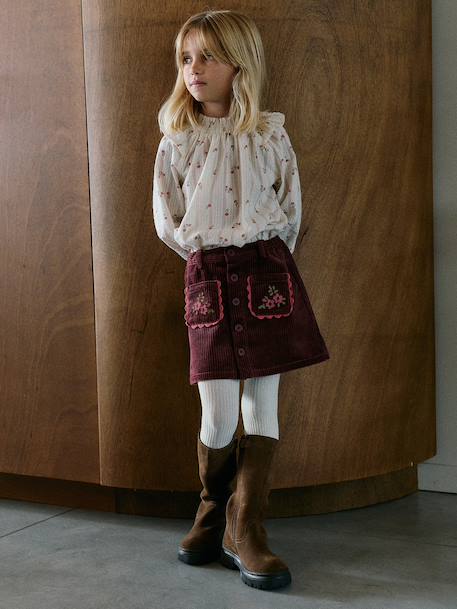Blouse manches longues fille écru 7 - vertbaudet enfant 