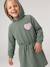 Robe courte à capuche fille gris chiné+marine+vert 22 - vertbaudet enfant 
