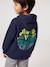 Sweat à capuche garçon marine+rouge chiné 1 - vertbaudet enfant 