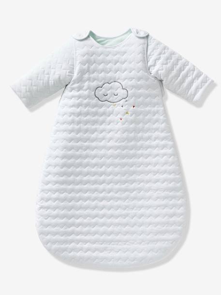 Gigoteuse matelassée Bio Collection BIO NUAGE à manches amovibles blanc 5 - vertbaudet enfant 