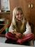 Pull fantaisie sans manche fille marine+olive 6 - vertbaudet enfant 