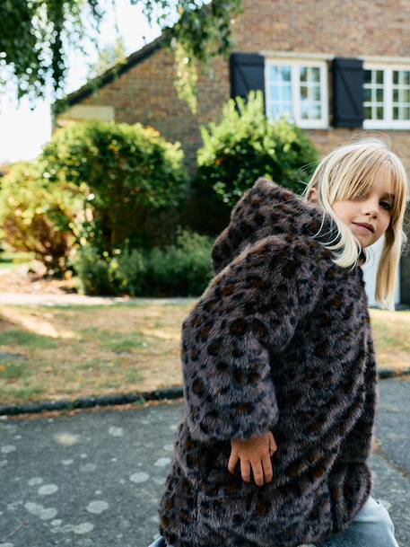 Parka réversible enfant fille kaki+marine 16 - vertbaudet enfant 