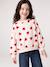 Sweat fille col rond écru+ivoire+rose pâle+taupe 8 - vertbaudet enfant 