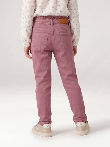 Pantalon slim fille encre+mauve 10 - vertbaudet enfant 