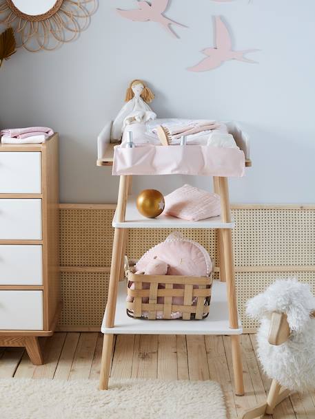 Table à langer LIGNE CONFETTI blanc/bois 11 - vertbaudet enfant 