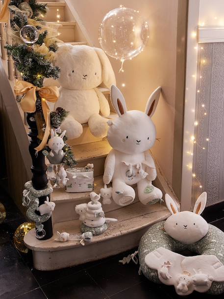 Peluche géante lapin 63 cm blanc 4 - vertbaudet enfant 