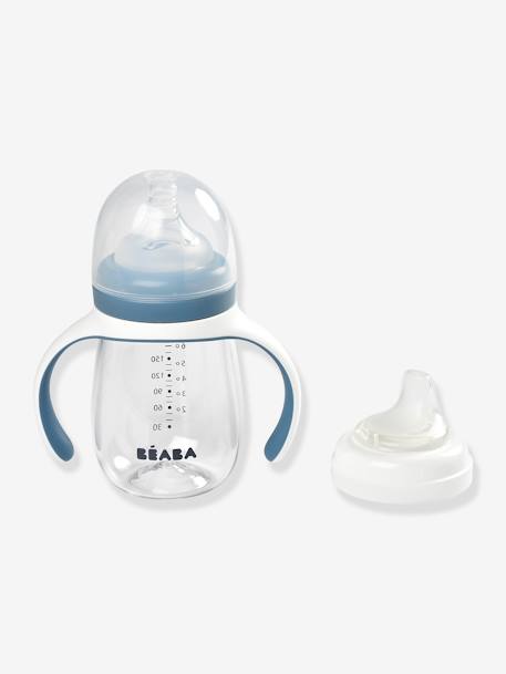 Biberon d'apprentissage 2 en 1 (210 ml) beige+BLEU+ROSE+vert sauge 6 - vertbaudet enfant 