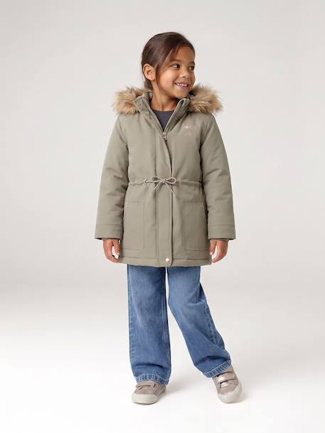 Parka fille 3 en 1 hiver à capuche kaki+noir+PURPLE DARK+sauge+Vert 47 - vertbaudet enfant 