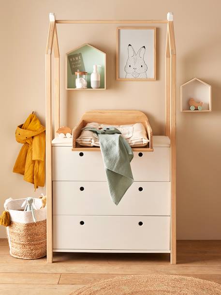 Commode penderie COCONUT blanc 6 - vertbaudet enfant 