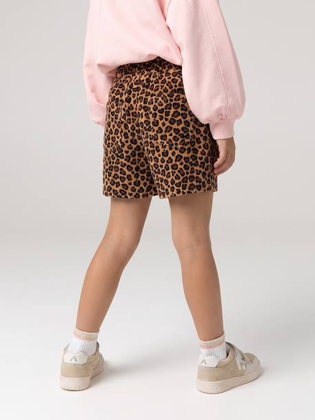 Short en velours forme paperbag fille bleu canard+camel+cannelle+chocolat+gris+mauve 10 - vertbaudet enfant 