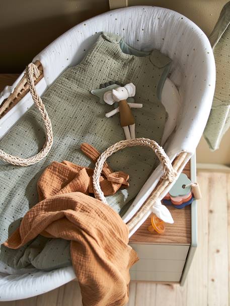 Couffin en fibres naturelles naturel 4 - vertbaudet enfant 