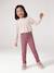 Pantalon slim fille encre+mauve 12 - vertbaudet enfant 