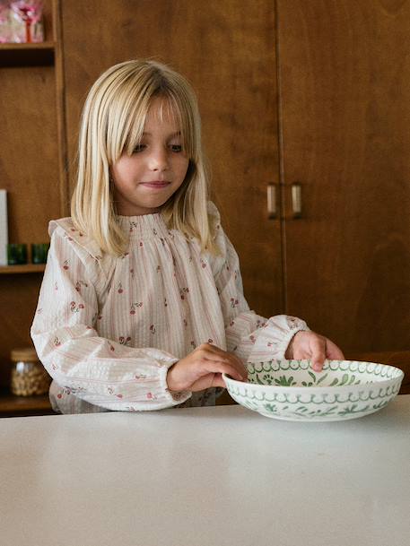 Blouse manches longues fille écru 1 - vertbaudet enfant 