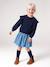 Robe manches longues fille écru+marine 5 - vertbaudet enfant 