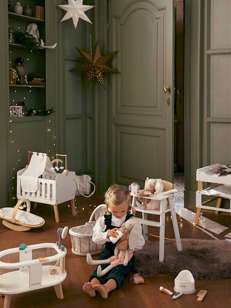 Lit poupon sur pieds en bois FSC® blanc 5 - vertbaudet enfant 