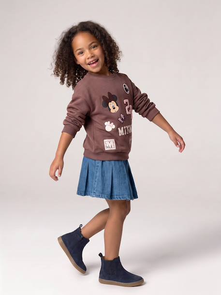 Jupe denim fille denim brut 2 - vertbaudet enfant 