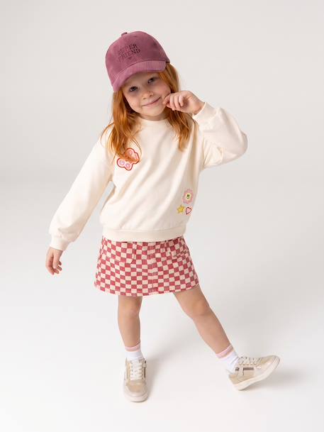 Sweat fille manches longues écru 9 - vertbaudet enfant 
