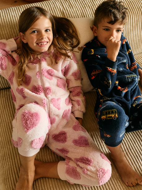Combinaison pyjama fille rose bonbon 1 - vertbaudet enfant 