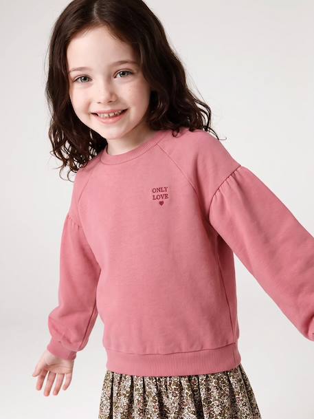 Robe bi-matière fille anthracite+écru+mauve+vert sauge 19 - vertbaudet enfant 
