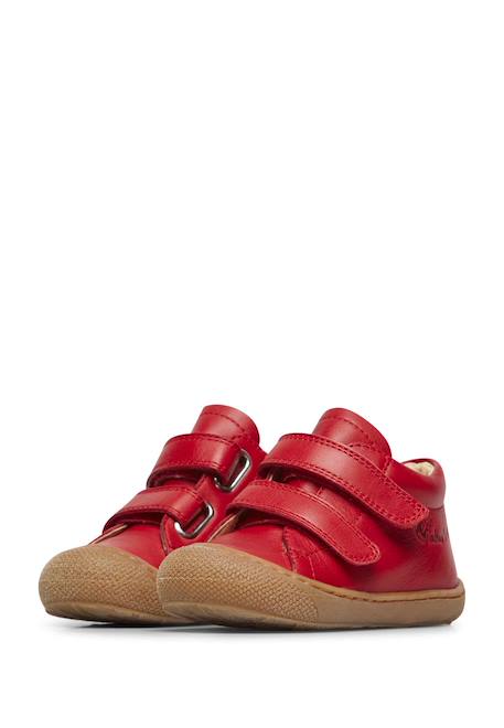 Chaussures premiers pas en cuir cocoon vl Bleu-bleu ciel+Caramel-+Jaune-+Rouge-marron-rouge foncé+Vert clair- 21 - vertbaudet enfant 