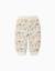 Pantalon de jogging en molleton avec doublure en coton peigné et imprimé Blanc 2 - vertbaudet enfant 