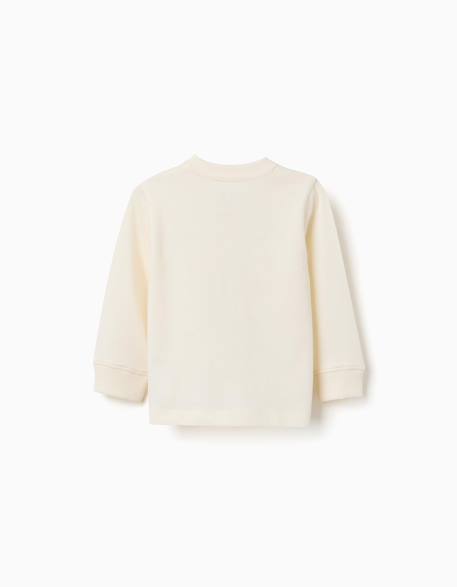T-shirt en coton à manches longues avec imprimé peintre Blanc 2 - vertbaudet enfant 