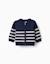 Cardigan en maille à rayures Bleu foncé 1 - vertbaudet enfant 