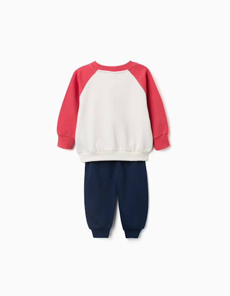 Ensemble de jogging en coton peigné avec mickey Rouge 2 - vertbaudet enfant 