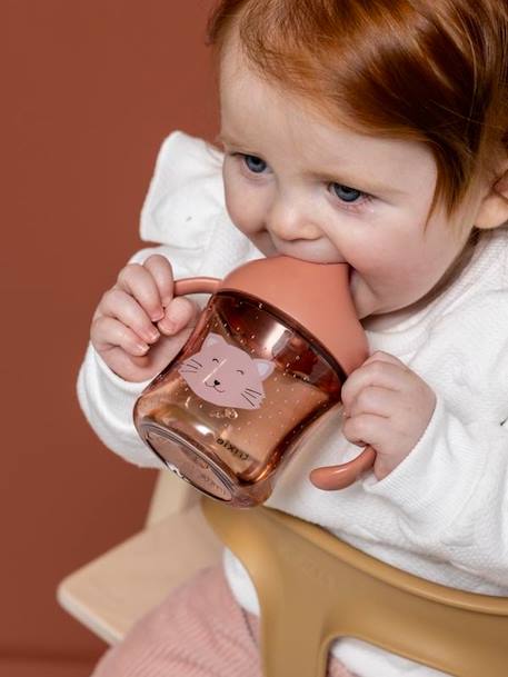 Tasse d'apprentissage Mr. Lion jaune+orange+rose pâle+vert 12 - vertbaudet enfant 