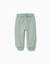 Pantalon de jogging à texture gaufrée avec cordon de serrage Vert 1 - vertbaudet enfant 