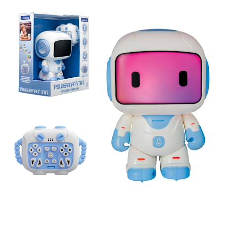 Powerman(r) mini – robot programmable avec musique, danse, effets lumineux et enregistrement vocal Blanc 1 - vertbaudet enfant 