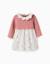 Robe bi-matière avec imprimé floral Rose 1 - vertbaudet enfant 